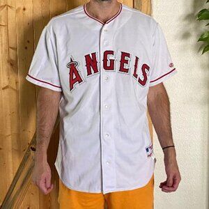 --Real-- Team Issued Anaheim Angels Rawlings authentic player jersey size 50